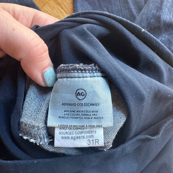 Adriano Goldschmied Maternity Jeans Dark Wash Size 31 - Picture 7 of 12